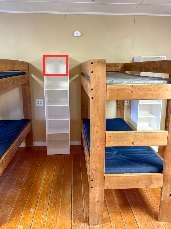 An outline of the cubby that each Butterfly will get.