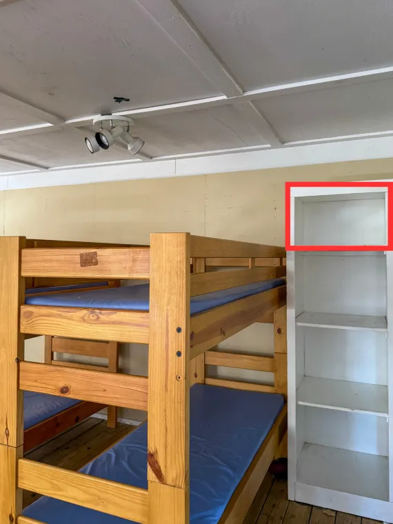 An outline of the cubby that each Lower Lake Knight will get.