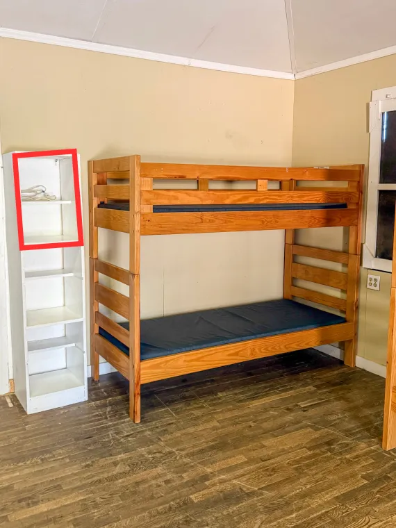 An image showing two cubby spaces.